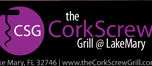 Cater to cocktail hour, business networking, and socializing. Corkscrew grille fun inviting ad is the look that matches their demographic.
